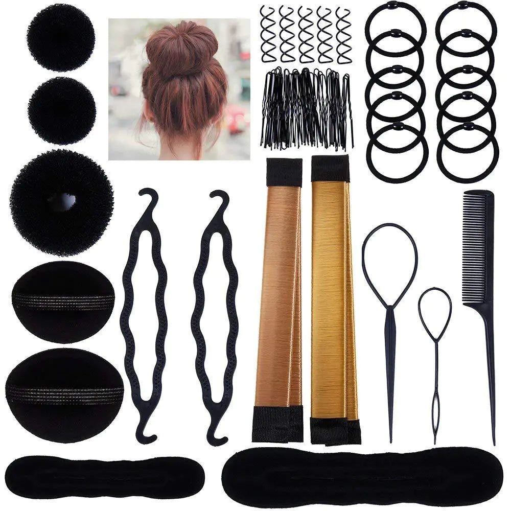 71-Piece Hair Styling Tool Set for Updos and Buns