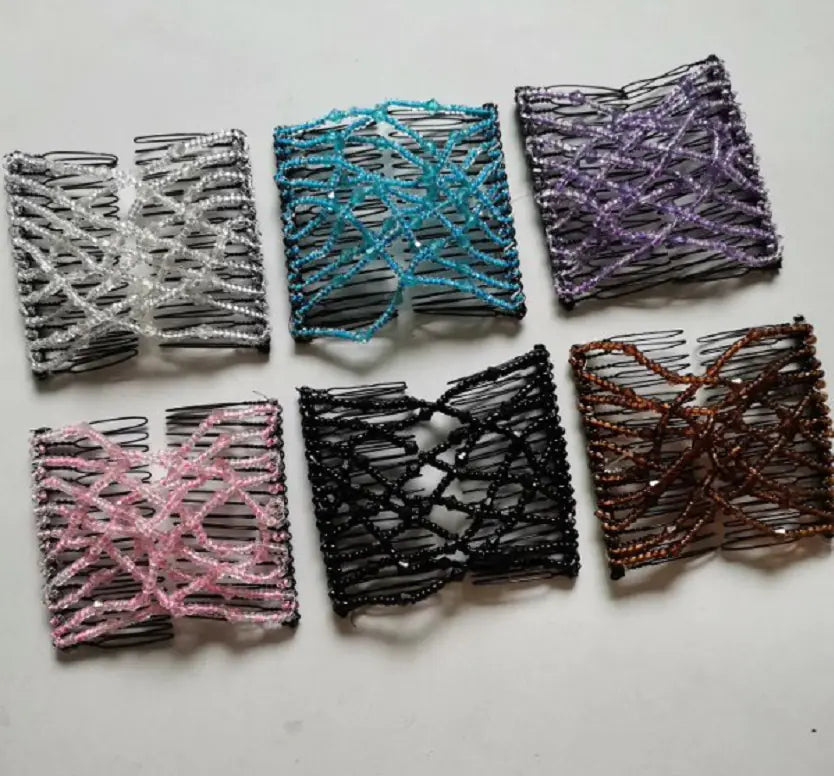 10 Versatile Hair Clips with Diamond Stone Design