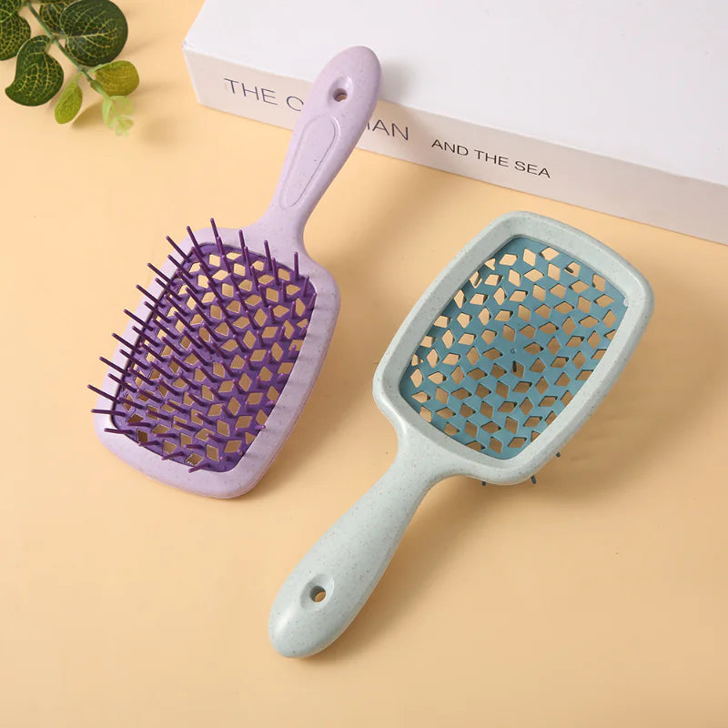 Hollowed Out Comb for Women's Long Hair & Shampoo