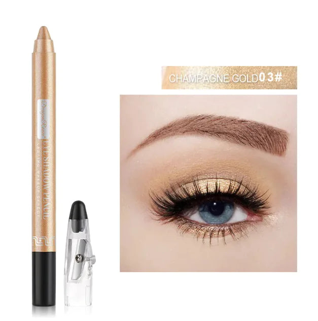 Pearlescent Multi-Color Eyeliner & Eye Shadow Stick with Built-in Penknife