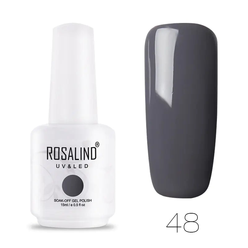 ROSALIND Barbie Nail Gel, Solid Color UV Gel 15ml